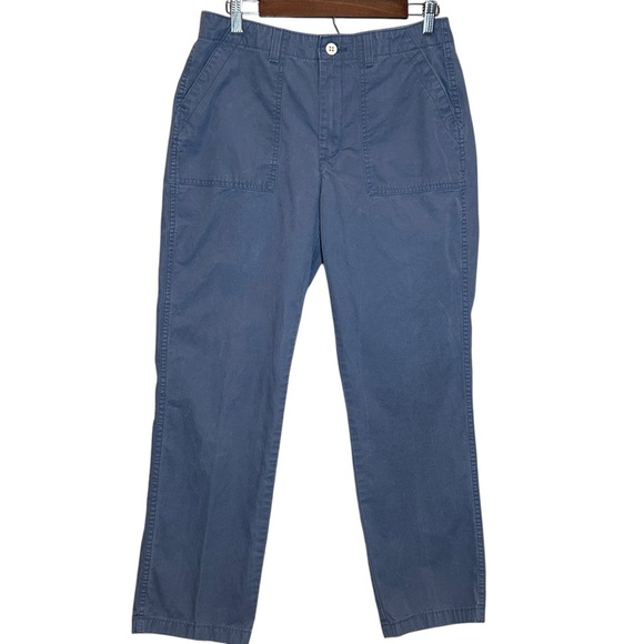 Levi’s Utility Pants Womens Straight Wide Leg Twill Pockets Slate Gray Size 29 - Picture 1 of 13